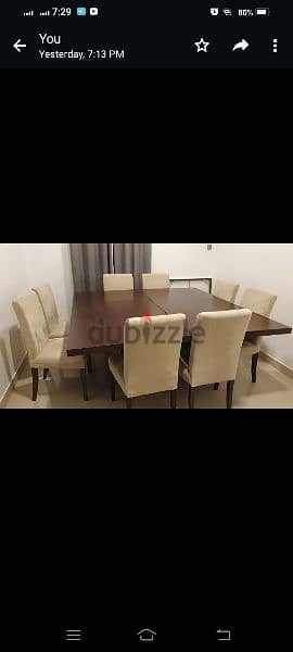 dining table and cupboard for urgent sale 1