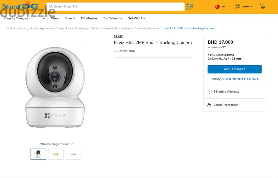 NEW Smart Home Camera - EZVIZ H6c 2