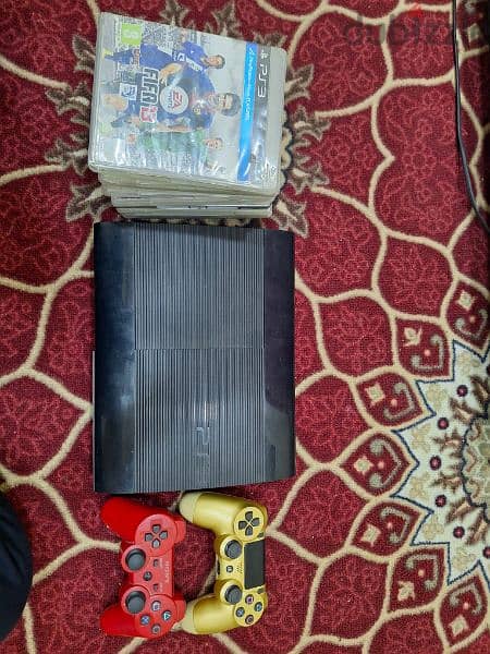 PS3 for sale with 2 controller and 10 games 0