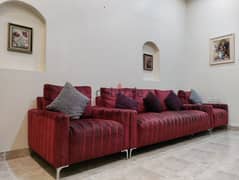 5 SEATER SOFA SET WITH COFFEE TABLE