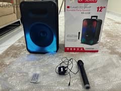 speaker  with remot and mic wireless 0