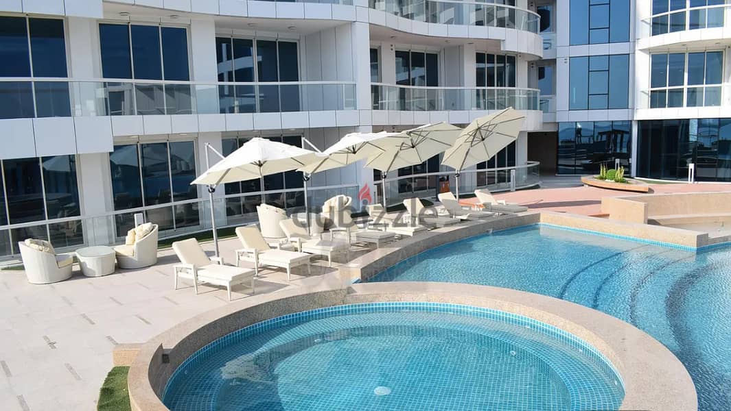 Amazing sea & pool view 1BR 92m in Dilmunia (rented for 700 BD) 12
