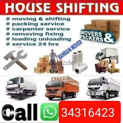 House shifting Bahrain movers and Packers