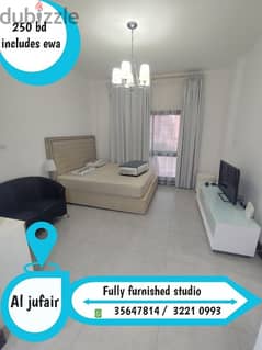 Fully furnished studio for rent @ Juffair 250 bd including ewa