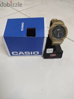 Casio transperent wrist watch with box and stand