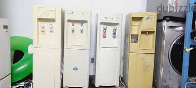 Water dispenser fridge and microwave