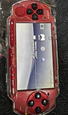 sony psp3000 black and red edition 64gb hacked