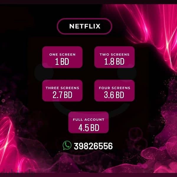 Netflix + prime video 2 BD both Account subscription 1 MONTH 4K HD 1