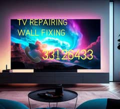TV REPAIRING & WALL MOUNT FIXING AVAILABLE