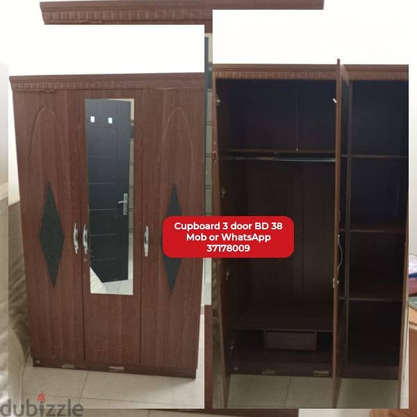 3 door cupboard and All type household items for sale with delivery 0