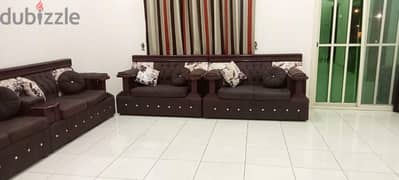 (Expat Leaving) 10 seater Sofa Set with Marble Top Table 0