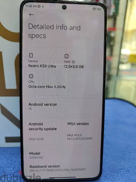 Redmi k50 ultra 5g for sell 1
