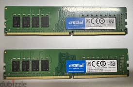 Crucial 16GB DDR4 2133 Mhz Desktop Ram (2 x 8gb)