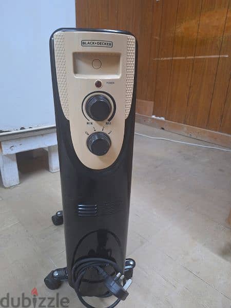 Black Dekker oil  Heater 2000W 2