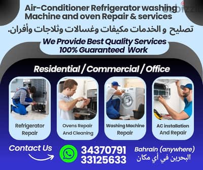 Ac, Fridge, oven and Washing Machine Repair & services