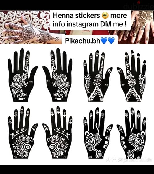 henna stickers for sale limited quantity 2