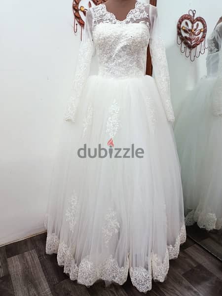 new wedding dress - 70 BD for sale- 40 BD for rent 0