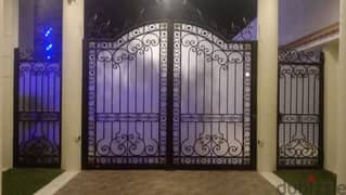 Wrought Iron Gate for Sale 3 pice Gate 1 pice Steel wall