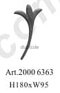 Creative wrought Iron cast steel molding disignes and steel neval post 16