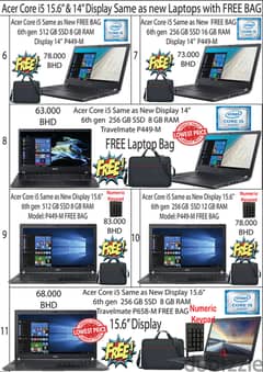DELL, Lenovo & Acer Laptops in low Price Core i7, i5 8th,7th,6th Gen 0
