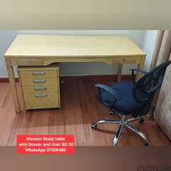 Study table and other items for sale with Delivery 0