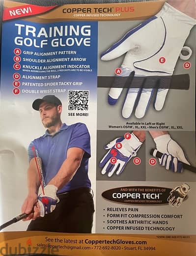 Golf gloves.