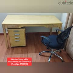 Study Table with chair and other items for sale with Delivery