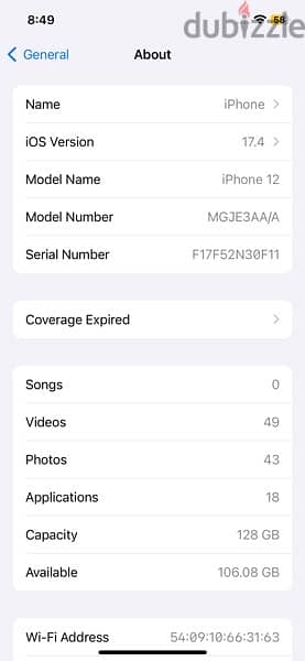 like new iphone 12 128gd 2