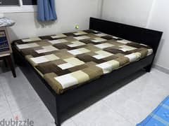King size bed with matresses made of Bahrain Wood for Sale 0