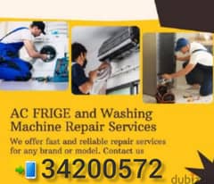 Ca ac service removing and fixing washing machine dishwasher