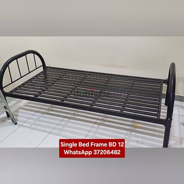 Wooden bed with mattress and other items for sale with Delivery 1