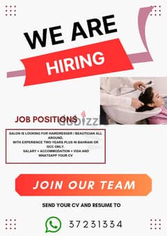 Urgently Looking For Allround Beautician