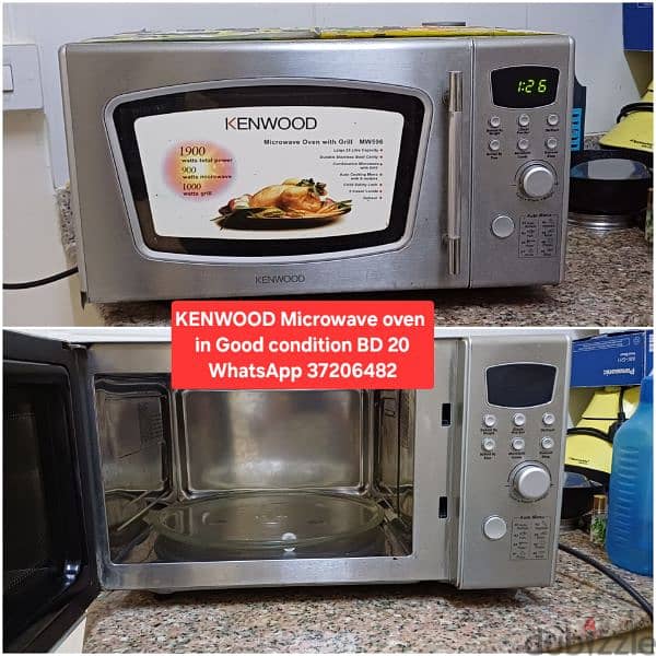 Microwave ovenn and other items for sale with Delivery 1