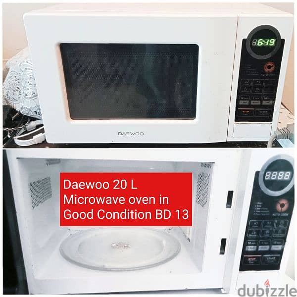 Microwave ovenn and other items for sale with Delivery 18