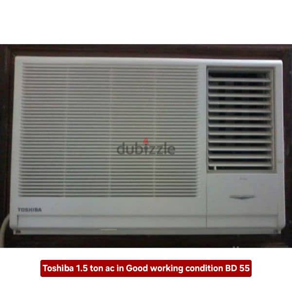 Pearl 2.5 ton window ac and other items for sale with fixing 6