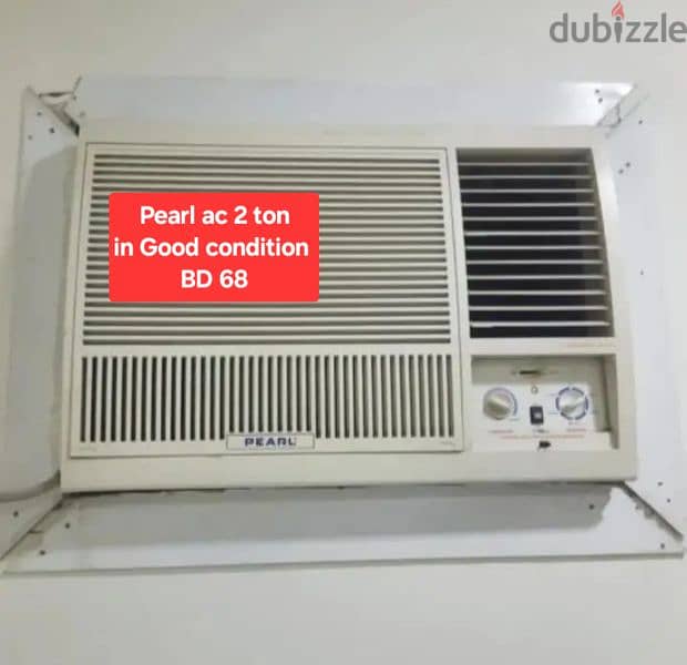 Pearl 2.5 ton window ac and other items for sale with fixing 8
