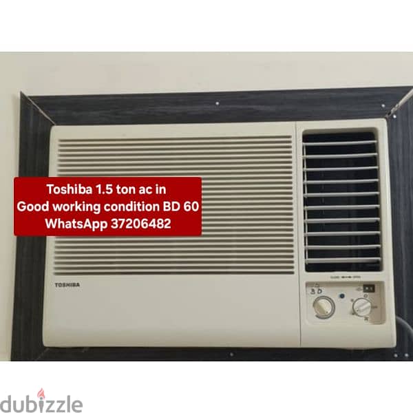 Pearl 2.5 ton window ac and other items for sale with fixing 9