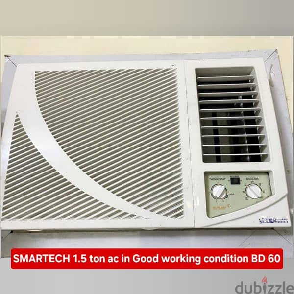 Pearl 2.5 ton window ac and other items for sale with fixing 11