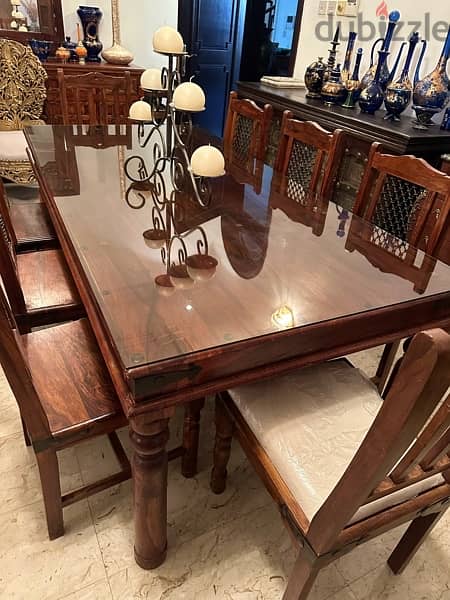 Marina dining table with 8 chairs 6