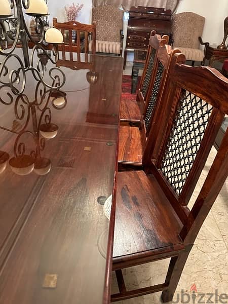 Marina dining table with 8 chairs 8