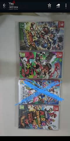Used nintendo switch games each 10bd