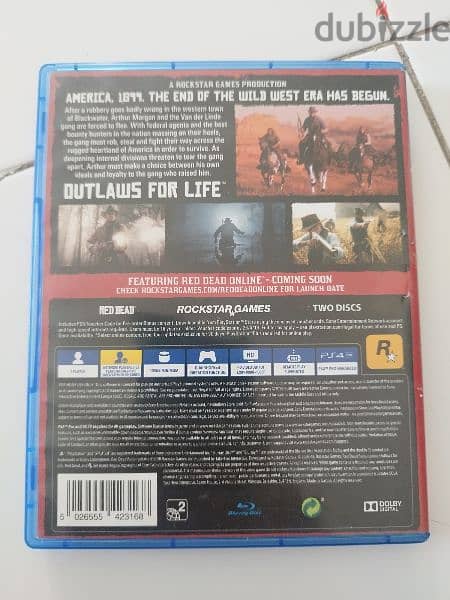 PS4 game Red dead redemption 2 1