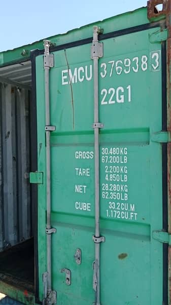 20 feet container for 2