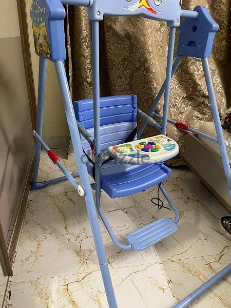 contact(36216143) baby swinger and baby feeding chair in good conditio 1