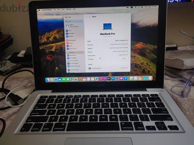 MacBook pro core i5 8 gb ram 500hhf 5