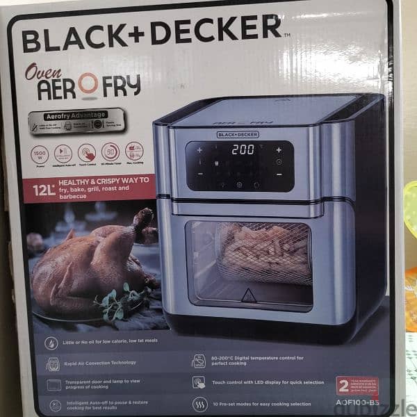 air fryer oven Black&Decker 12 liter 1