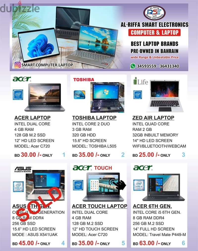 Special Offer Good Quality Used Laptop's Available In Best Price 3