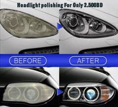 car headlight Polishing
