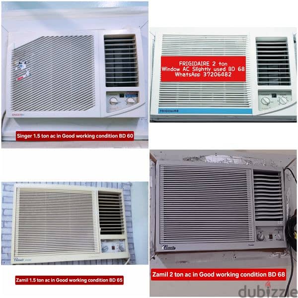 Zamil 1.5 ton window ac and other items for sale with Delivery 2