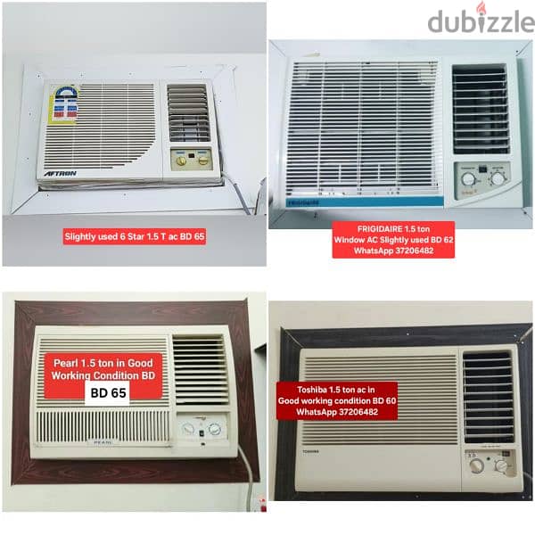 Zamil 1.5 ton window ac and other items for sale with Delivery 5